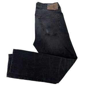 Ralph Lauren Denim & Supply  Men Jeans Black 34 / 32 Cotton Distressed VINTAGE